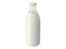 bottles of milk